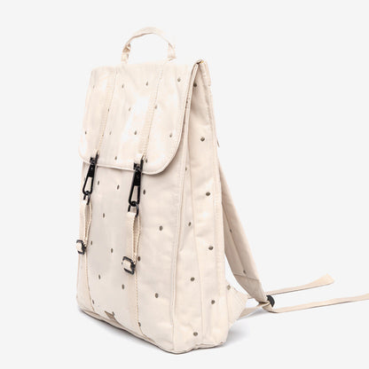 Ecru Dots Handy Backpack