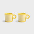 Set of 2 Large Yellow Loop Mugs