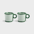 Green Loop Large Mug Set of 2