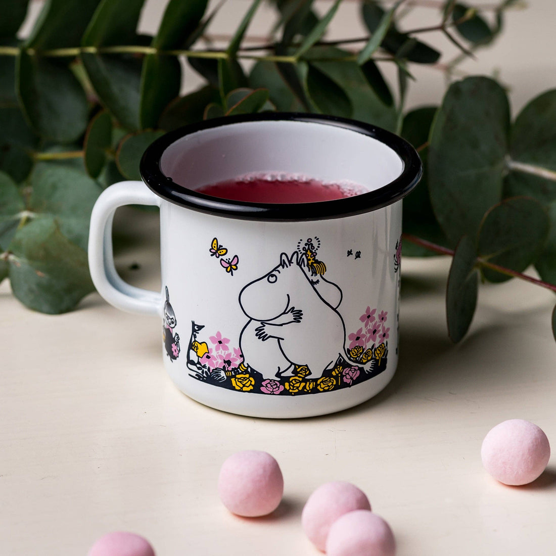 MUURLA | Moomin | Enamel Mug | Hug White | 0.25L