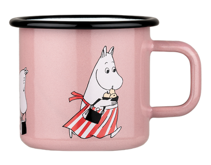 MOOMIN | Enamel Mug | Moominmamma, Pink | 0.37L