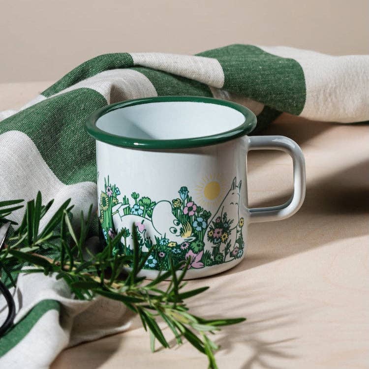 MOOMIN | Enamel Mug | 0.37L | In The Garden