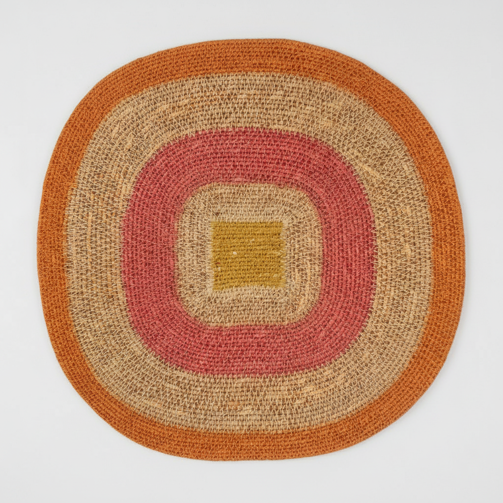 Mada Table Mat - Coral Orange