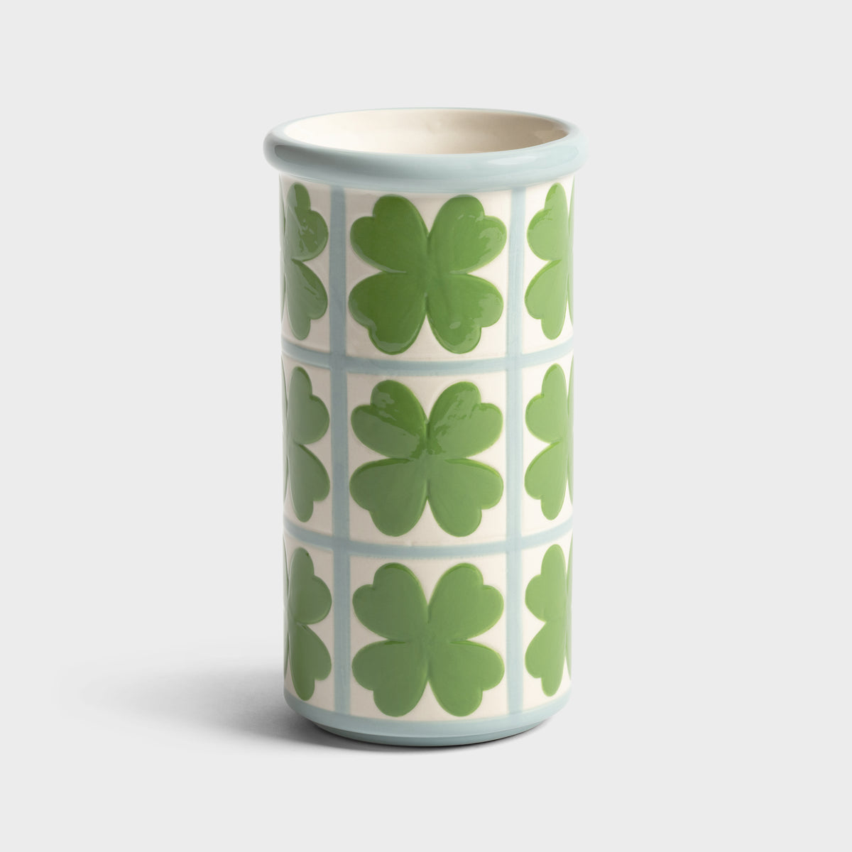 Hand-Painted Patch Clover Vase