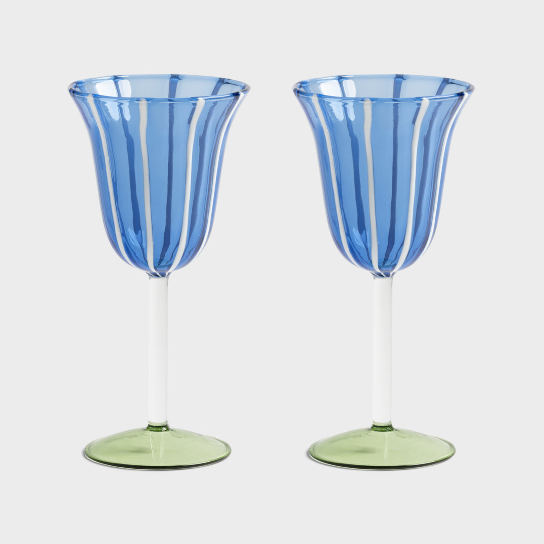 Eve Blue Wine Glasses - Set of 2