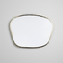 Organic Shape Mirror with Gold Frame