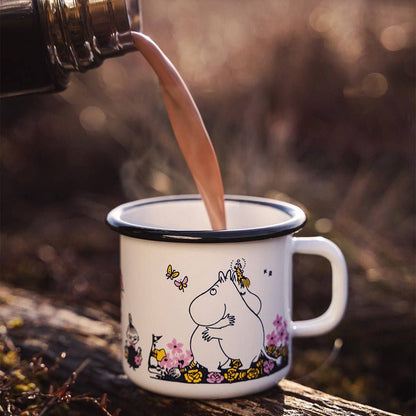 MUURLA | Moomin | Enamel Mug | Hug White | 0.25L