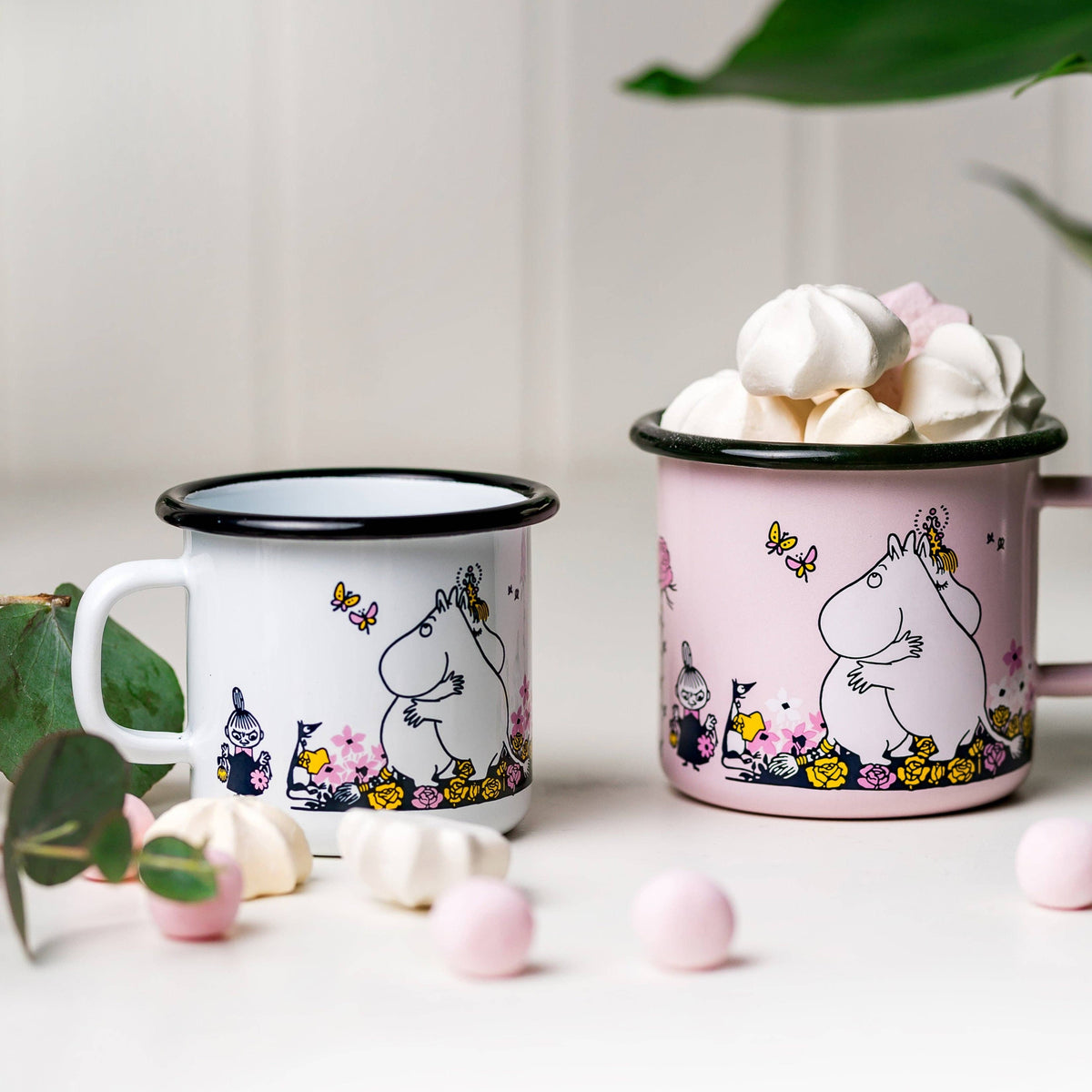 MUURLA | Moomin | Enamel Mug | Hug White | 0.25L