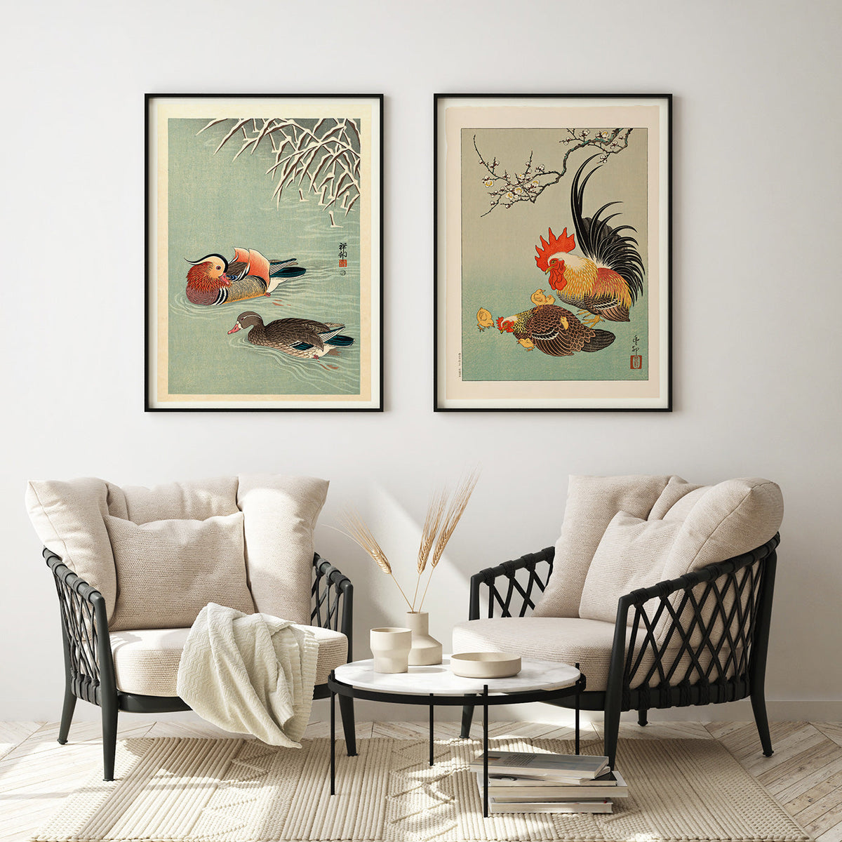 Mandarin Ducks Art Print