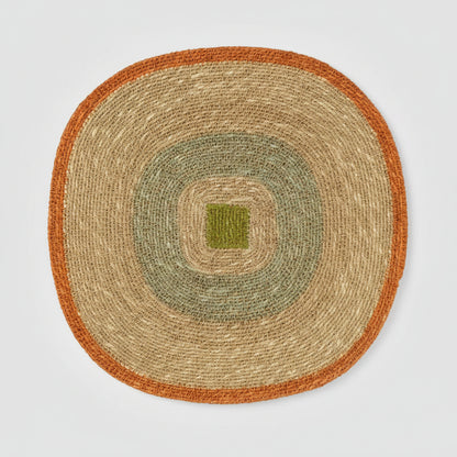 Mada Table Mat - Orange Blue