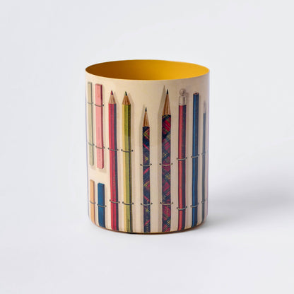 Vintage Pencils Enamel Everything Pot