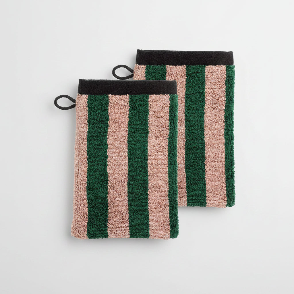 Charly Basilic Wash Mitts - Set of 2