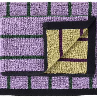 Set of 2 Organic Cotton Guest Towels - Charly Lilas