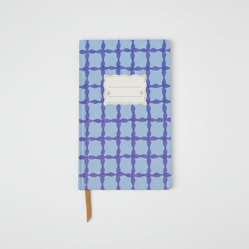 DesignWorks Ink Tulip Journal - Blue Lattice