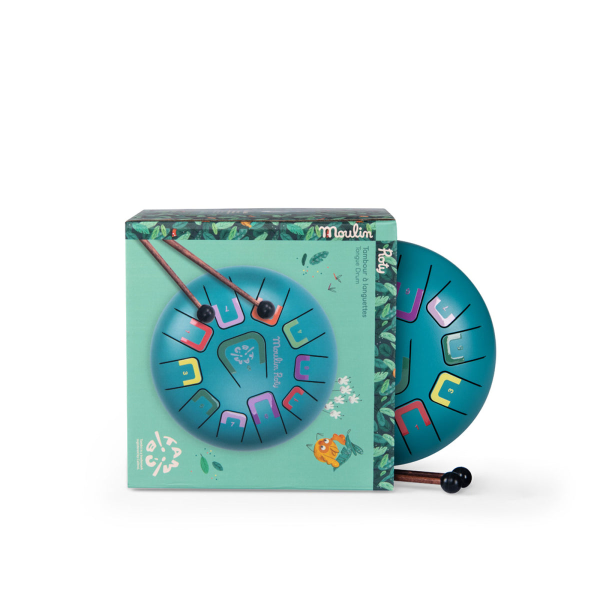 Moulin Roty Blue Large Tongue Steel Drum