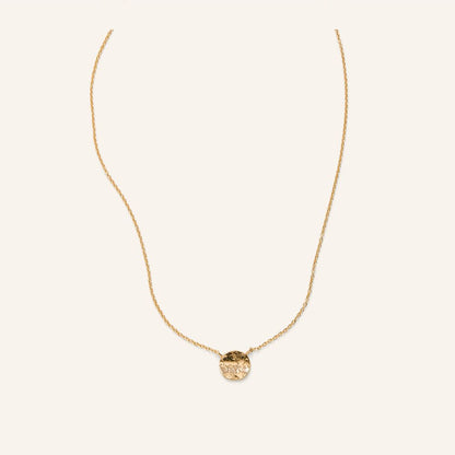 Elegant Dot Necklace with Rounded Pendant