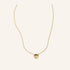 Elegant Dot Necklace with Rounded Pendant
