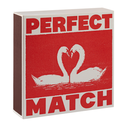 I Like You Swans | Square - Safety Matches