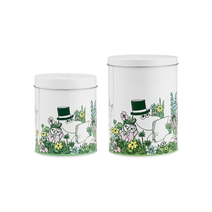 MOOMIN | Round Tin Jars | In The Garden | Set of 2