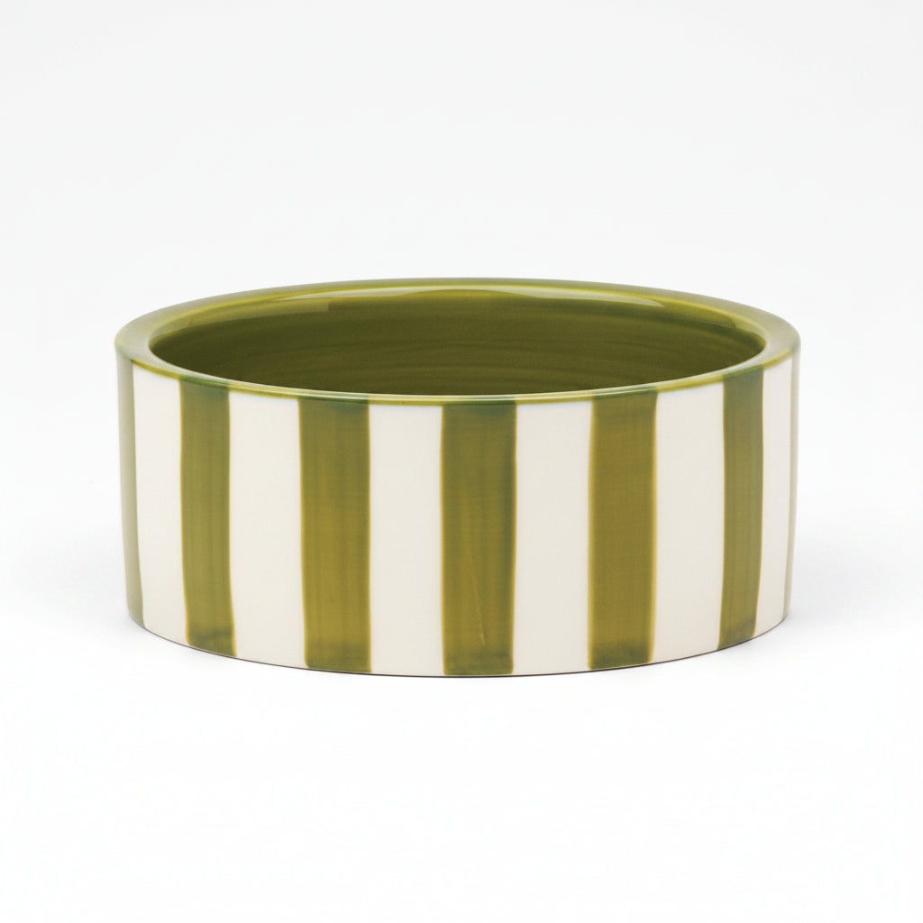 The Izzy Wine Coaster - Green Stripe
