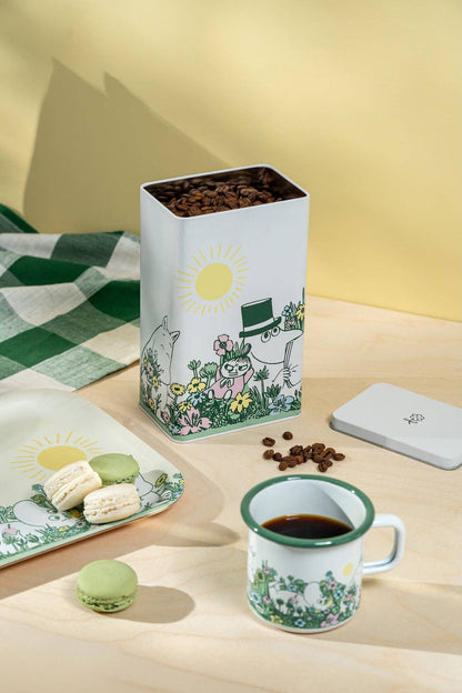 MOOMIN | Coffee Tin Jar | In The Garden | 20 x 11 x 8cm