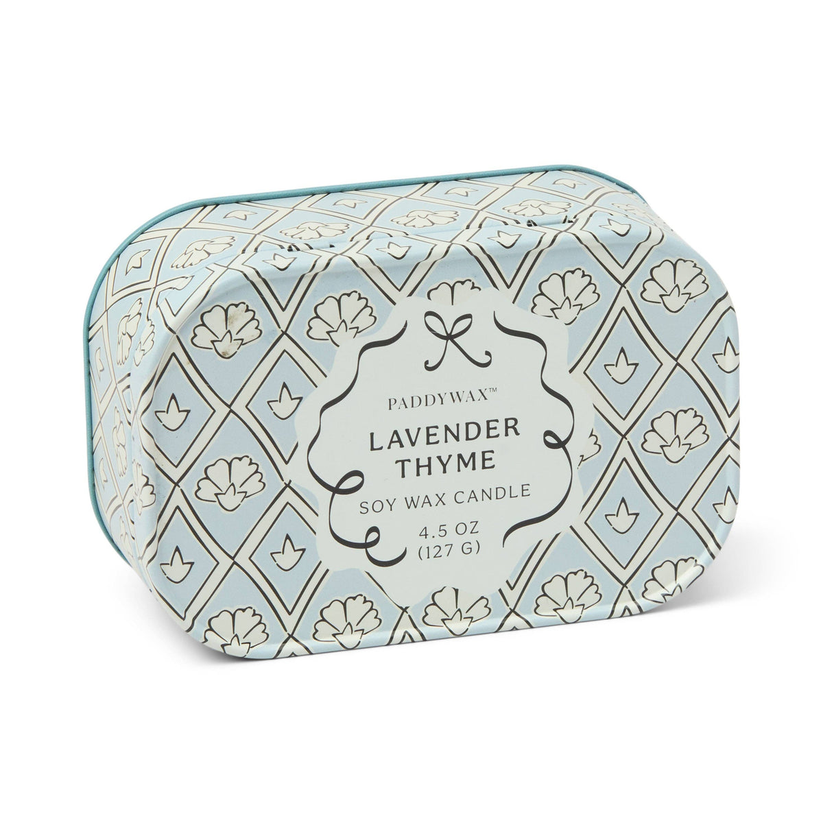 Cherie 4.5oz Printed Tin Candle - Lavender &amp; Thyme