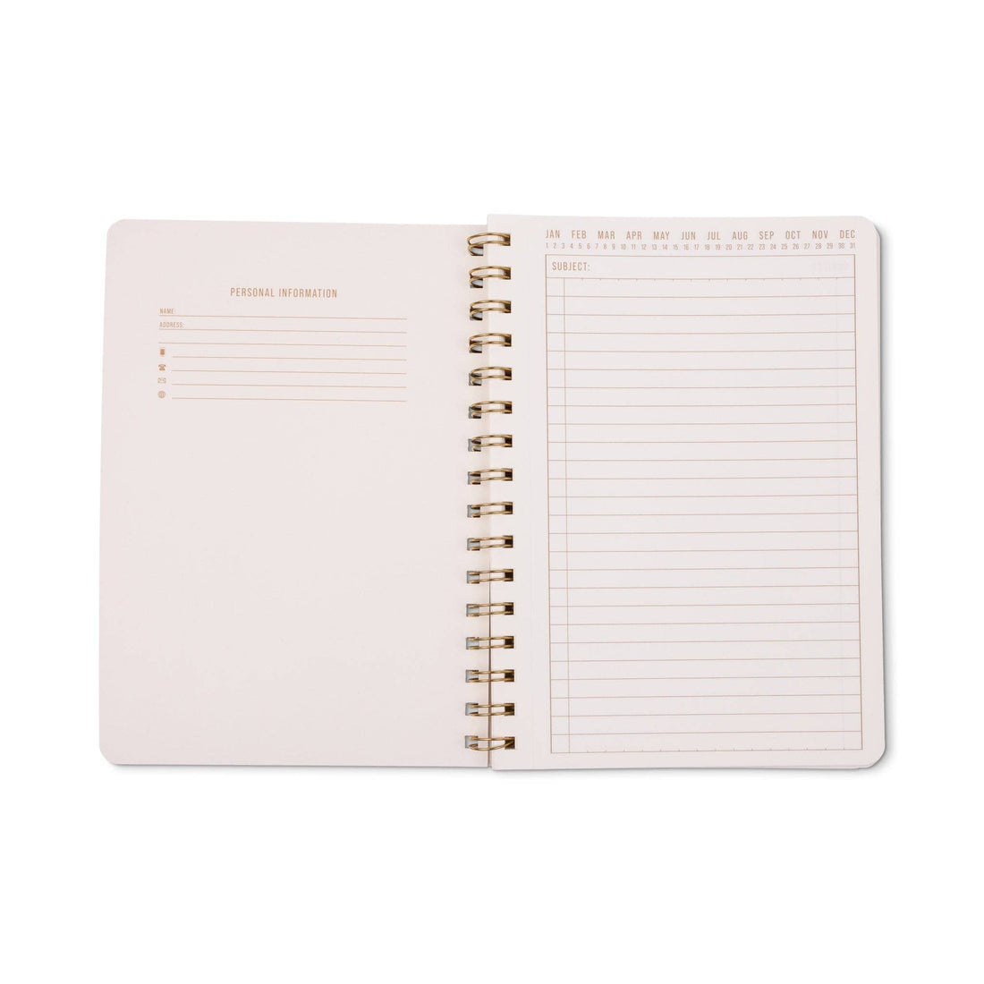 DesignWorks Ink Tulip A5 Twin Wire Notebook - Pinwheel Pink
