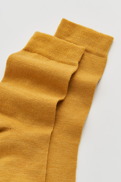 Golden Yellow Merino Socks
