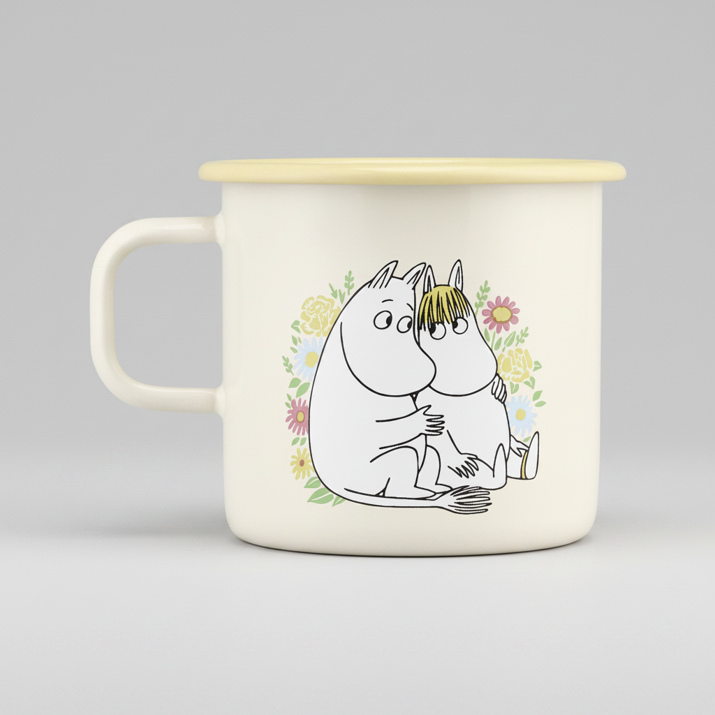 MOOMIN | Enamel Mug X Large | Flowers | 0.55L