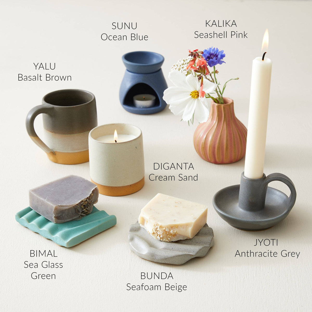 SUNU Stoneware Essential Oil Burner