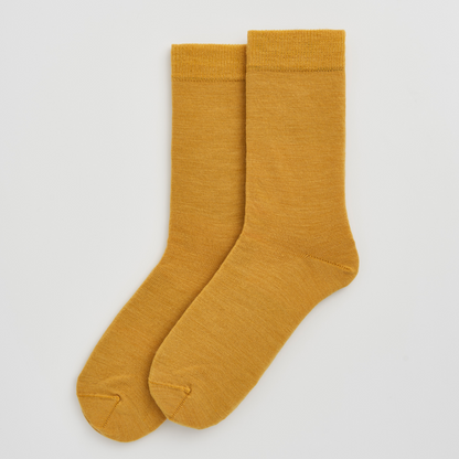 Golden Yellow Merino Socks