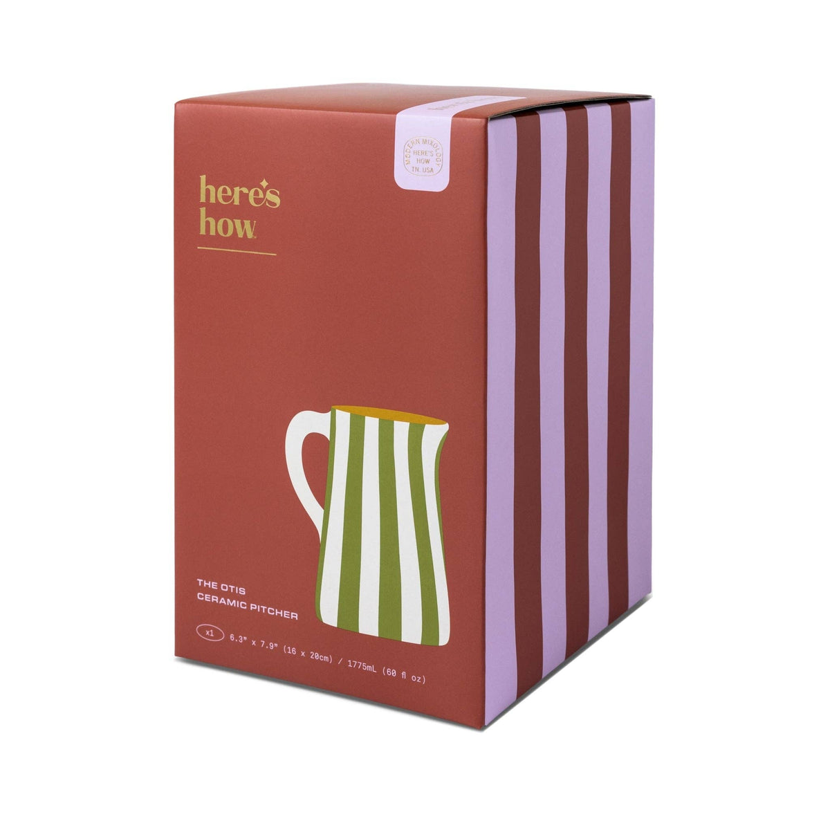 Otis Ceramic Pitcher - Artistic Kitchen Essential