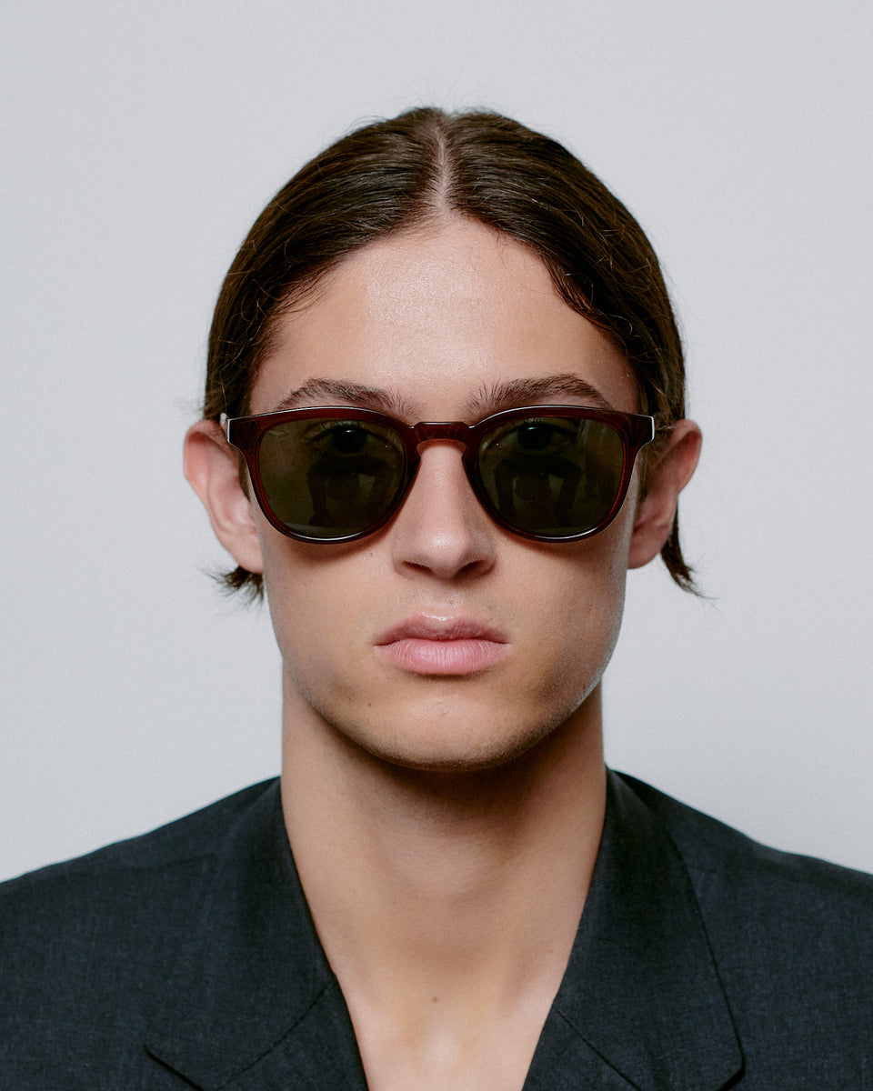 Bate Brown Transparent Sunglasses with UV Protection