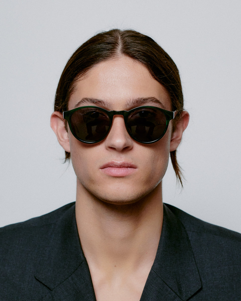 Marvin Green Marble Transparent Sunglasses