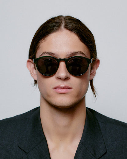 Marvin Green Marble Transparent Sunglasses