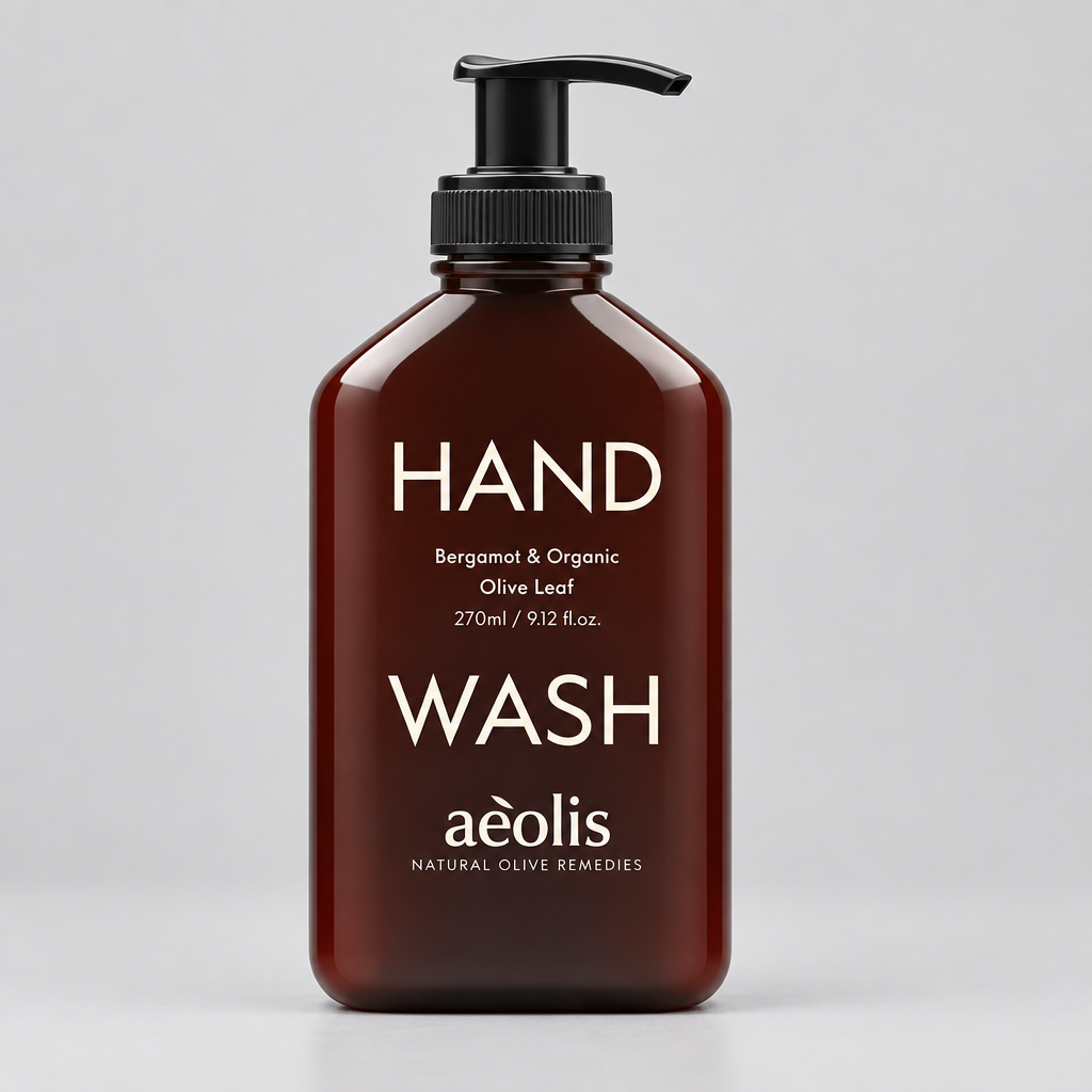 Bergamot &amp; Organic Olive Leaf Hand Wash - Aeolis
