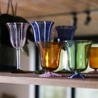 Eve Blue Wine Glasses - Set of 2