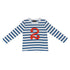 French Blue Breton Stripe Number 2 T-Shirt