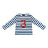French Blue Breton Striped Number 3 T-Shirt