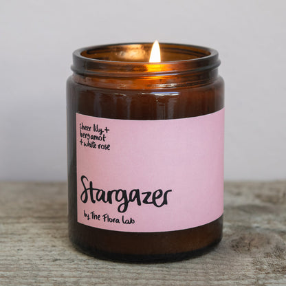 Stargazer Natural-Wax Candle - Lily, Bergamot &amp; Rose