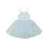 Sky Blue Spot Dress for Girls