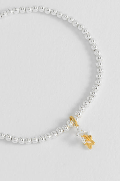 Sienna Beaded Double Star Charm Bracelet