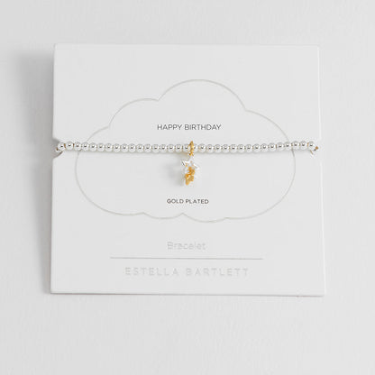 Sienna Beaded Double Star Charm Bracelet