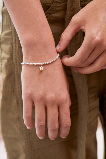 Sienna Beaded Double Star Charm Bracelet