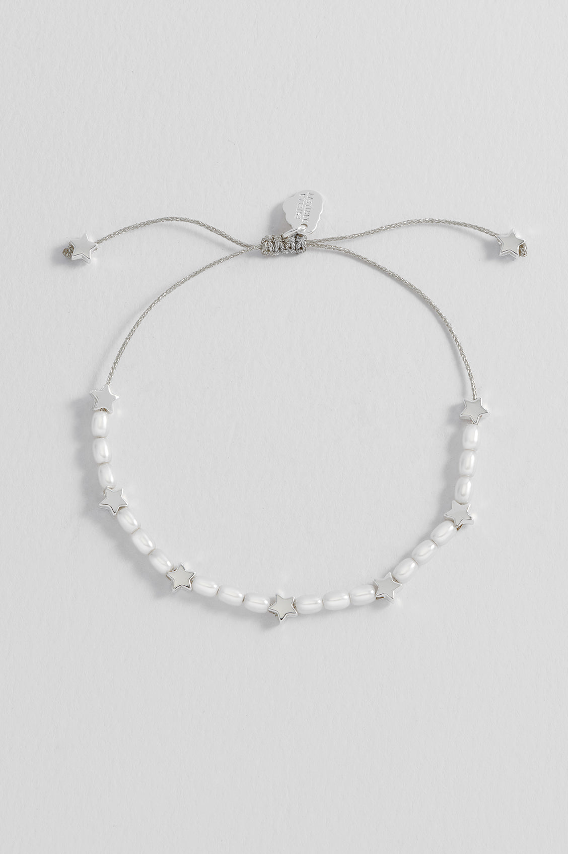 Mixed Pearl and Star Adjustable Bracelet