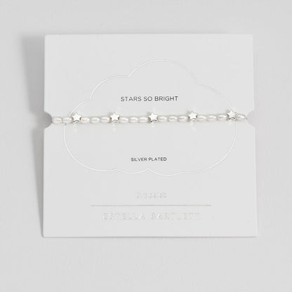 Mixed Pearl and Star Adjustable Bracelet