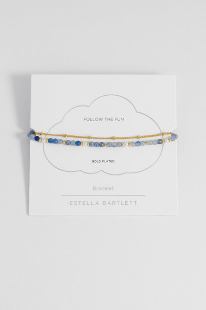Pearl and Blue Aventurine Bracelet