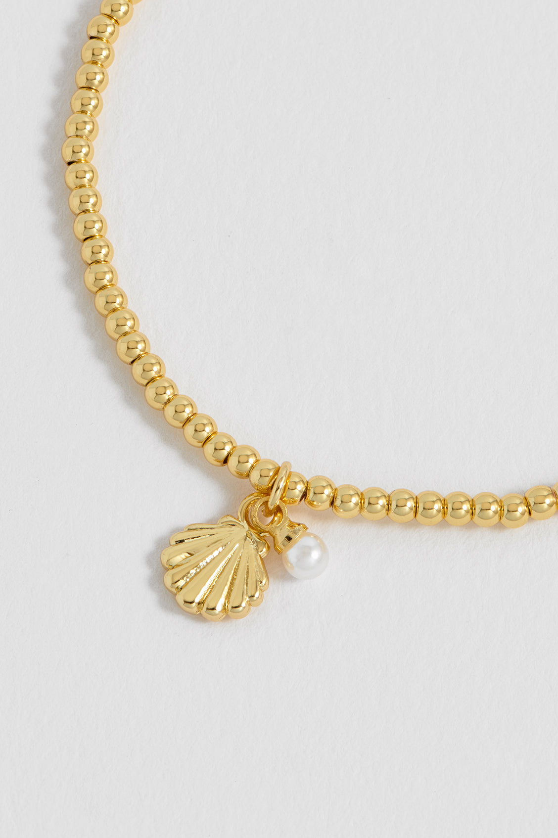 Gold-Plated Seashell and Pearl Sienna Bracelet