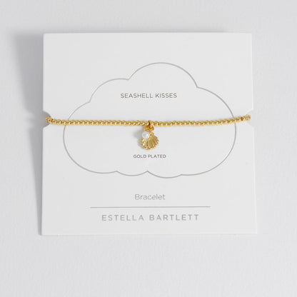 Gold-Plated Seashell and Pearl Sienna Bracelet