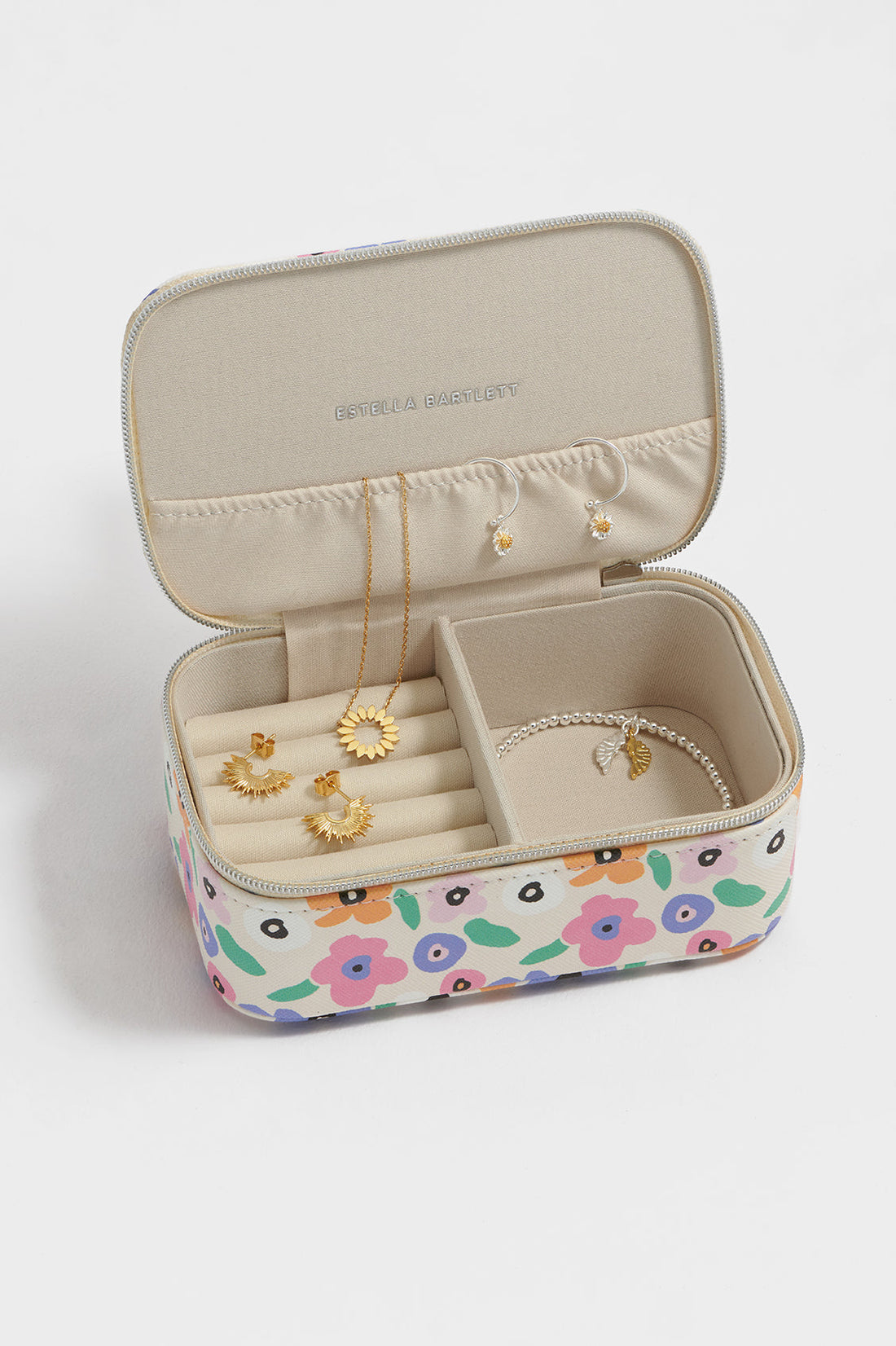 Floral Mini Jewellery Box for Travel